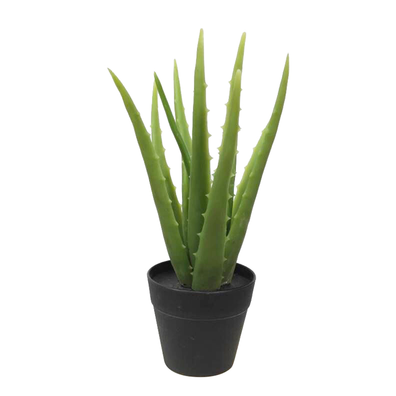 Künstliche Pflanze Kunstpflanze Grün mit Topf Aloe Vera