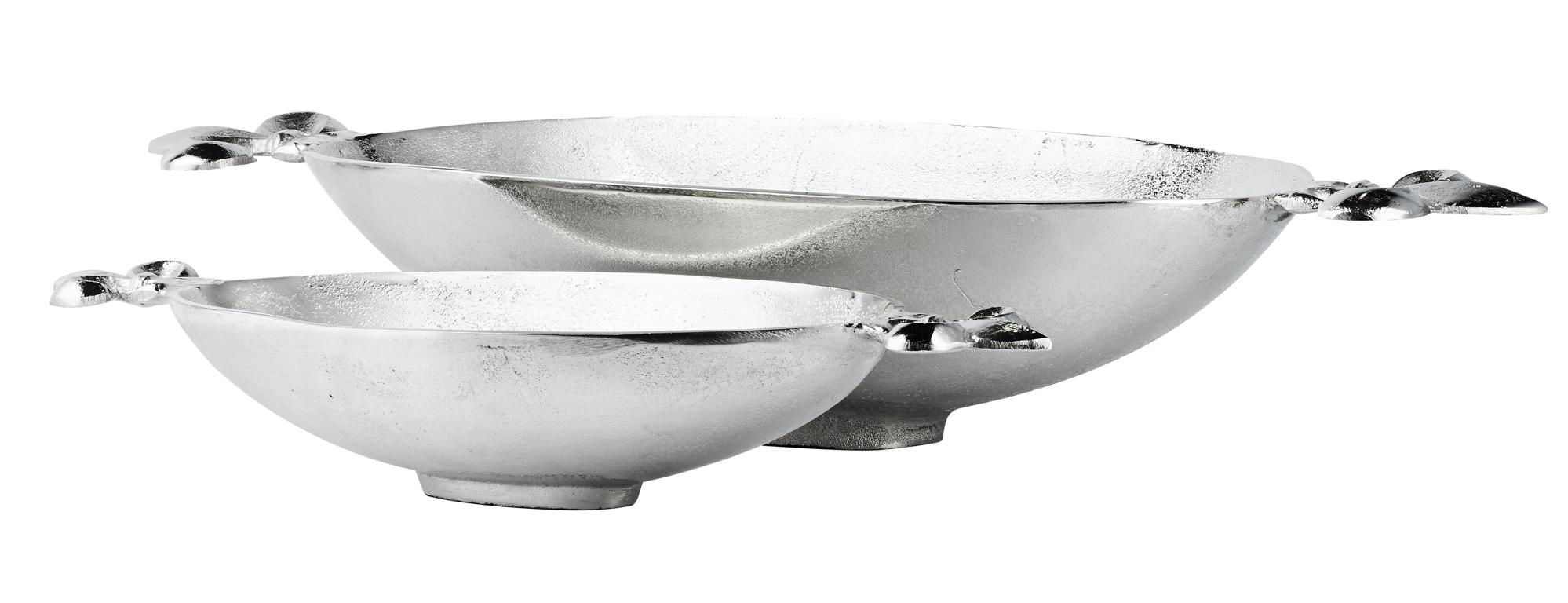 Schale_Lilie_oval_04_1 Schale Lilie oval tief in der Farbe Silber aus Metall