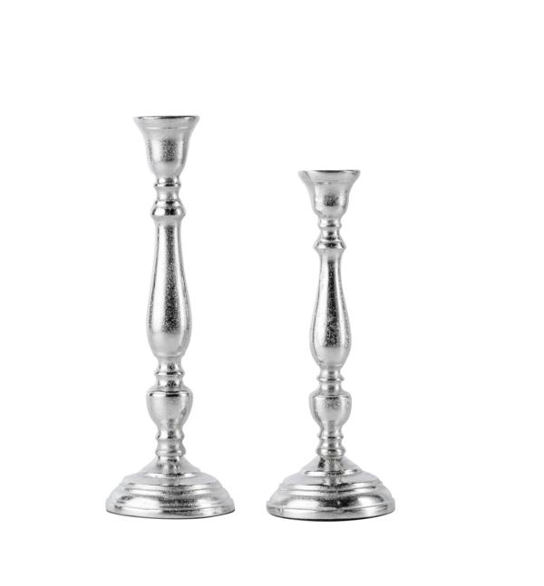 KATHRIN_BARNETZKE_Noll-191122-94 Kerzenständer Kerzenhalter Silber aus Aluminium (Metall)