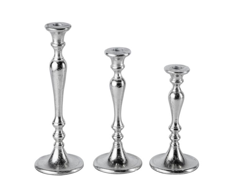 KATHRIN_BARNETZKE_Noll-191122-28 Kerzenständer Silber aus Metall (Aluminium)