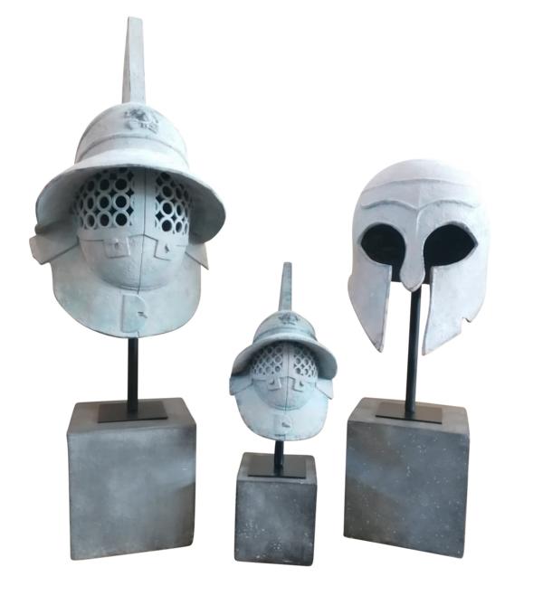 Helm-Statue-Dekoration-Polyresin-MN-CH-4101-9_1 Helm Deko Dekoration Gladiatoren Römer