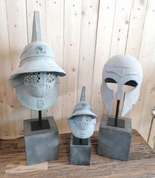 Helm-Statue-Dekoration-Polyresin-MN-CH-4101-10 Helm Deko Dekoration Gladiatoren Römer