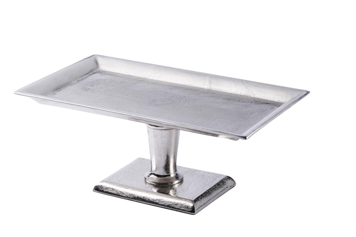 Schale_001_a_1 Etagere rechteckig Silber Aluminium