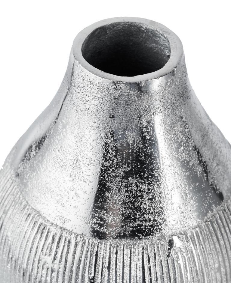 Vasen-3er-Set-04 Moderne Vasen 3er Set aus Metall in der Farbe Silber