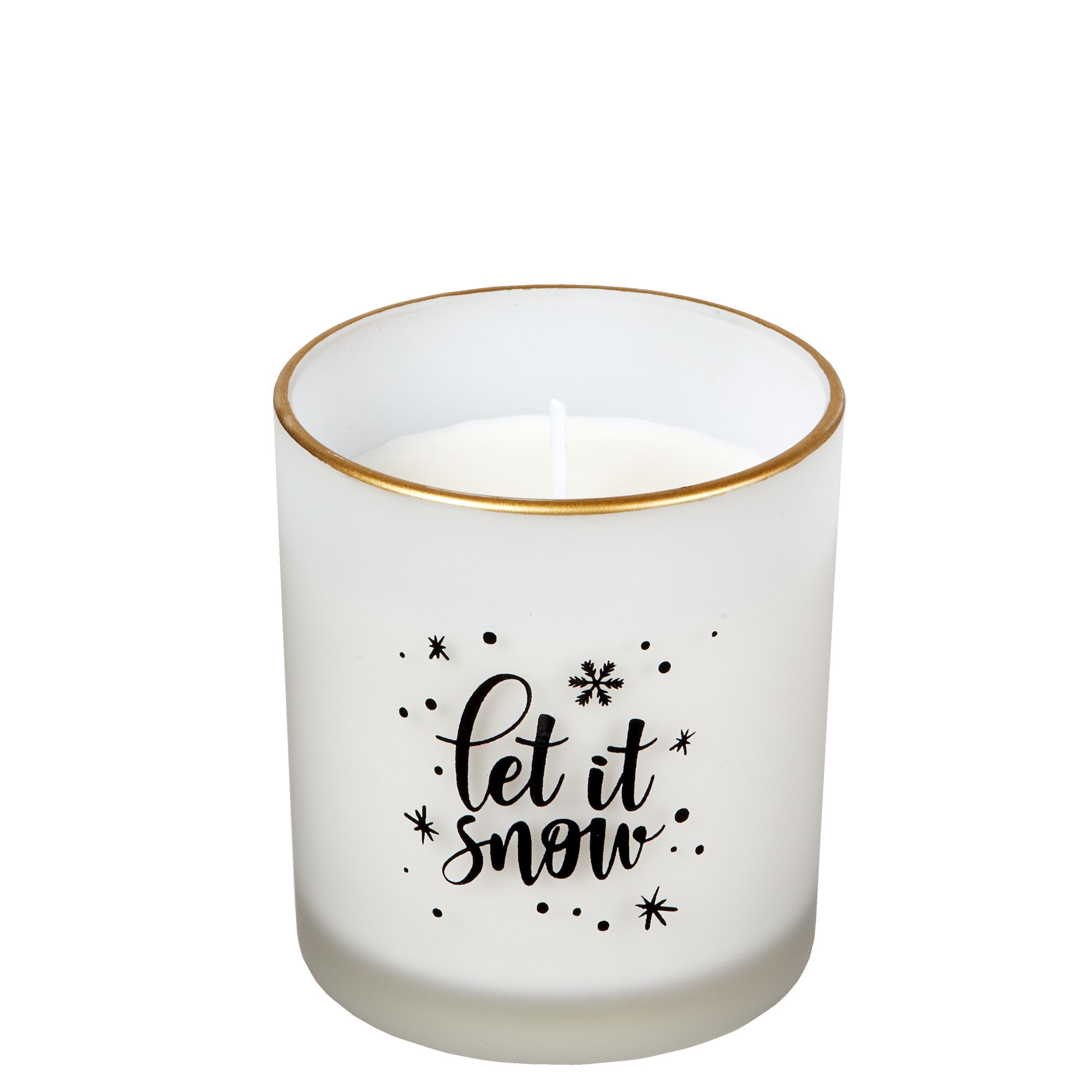 Duftkerze in Glas "Let It Snow"