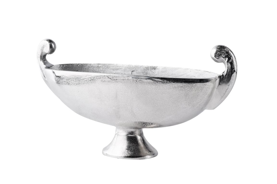 Schale_oval_01_f_1 Schale / Dekoschale Silber aus Metall (Aluminium)