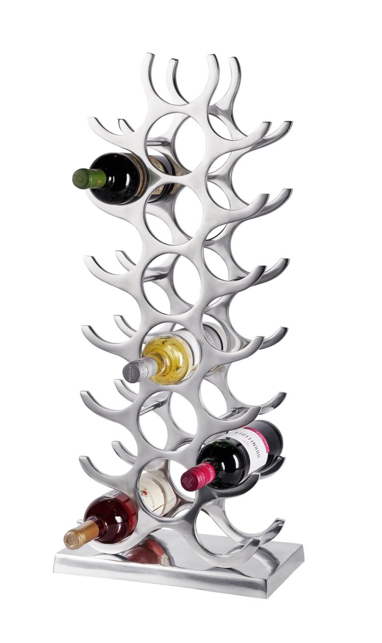 Weinregal-poliert-mittel-02_1 Weinregal Flaschenregal Silber aus Metall Groß