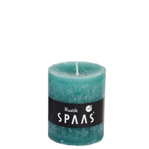 Spaas_5411708157401_0633203-191_ProductPhoto_HRes_ListSearch_1 Stumpenkerze Grün Rustic 7x8 cm