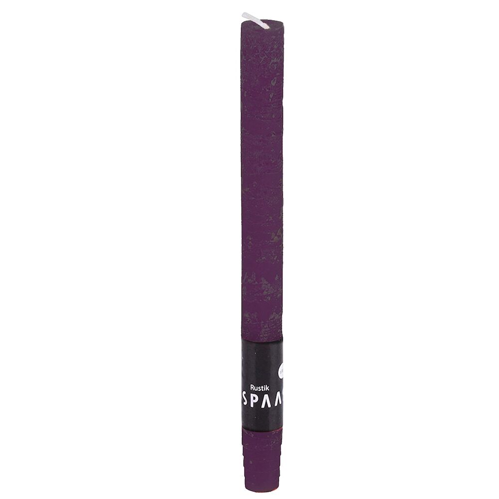 Stabkerze Rustic 12er Pack Aubergine