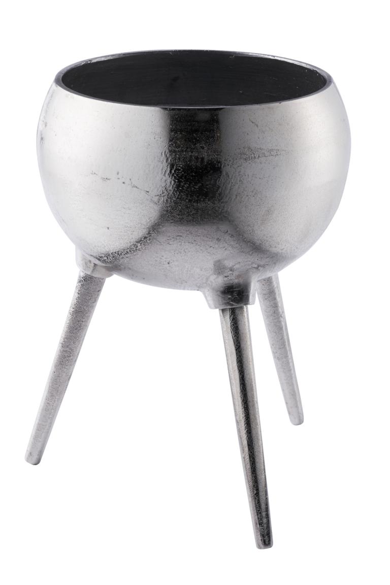 Vase_003_gross_1 Pflanztopf Dreibein Silber Aluminium