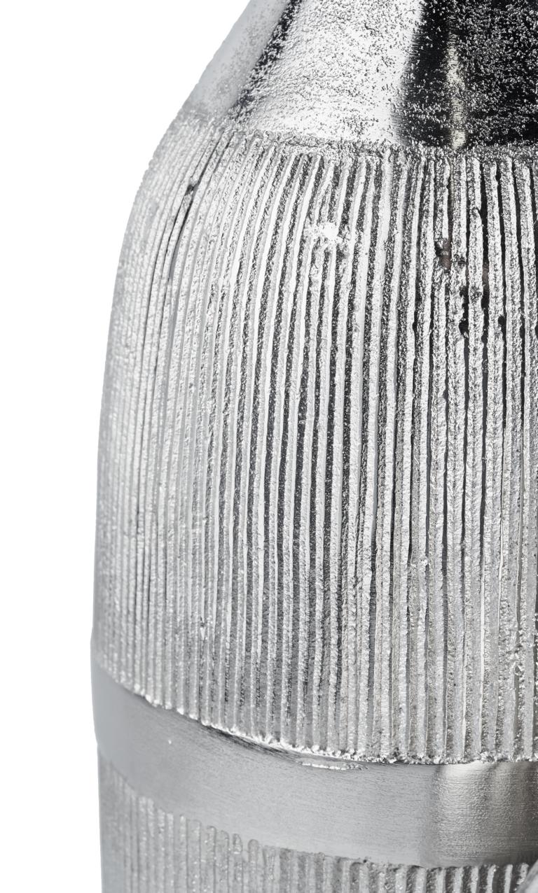 Vasen-3er-Set-03 Moderne Vasen 3er Set aus Metall in der Farbe Silber