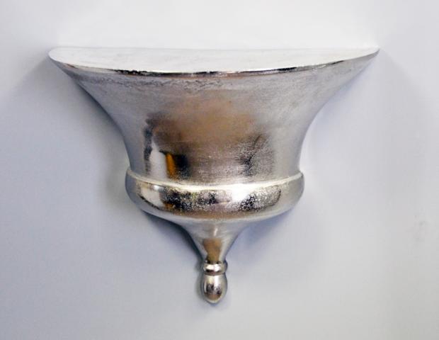 K640_Wandkonsole-Aluminium-Silber-von-Colmore-3 Wandkonsole Silber aus Aluminium