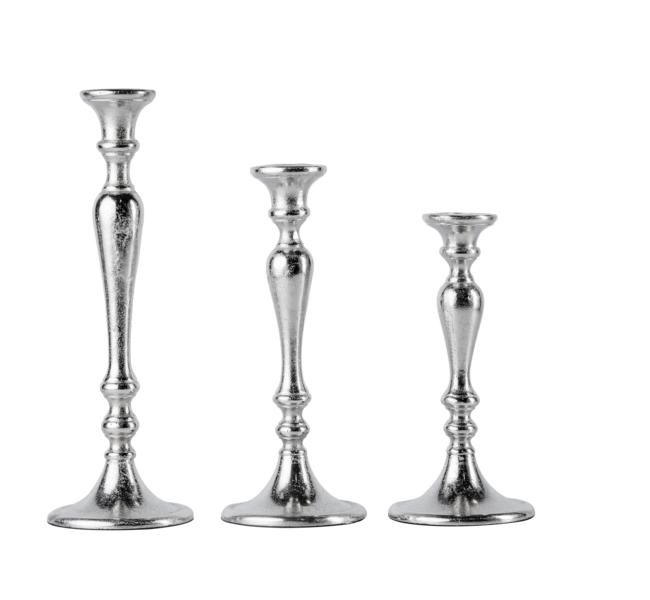 KATHRIN_BARNETZKE_Noll-191122-29 Kerzenständer Silber aus Metall (Aluminium)