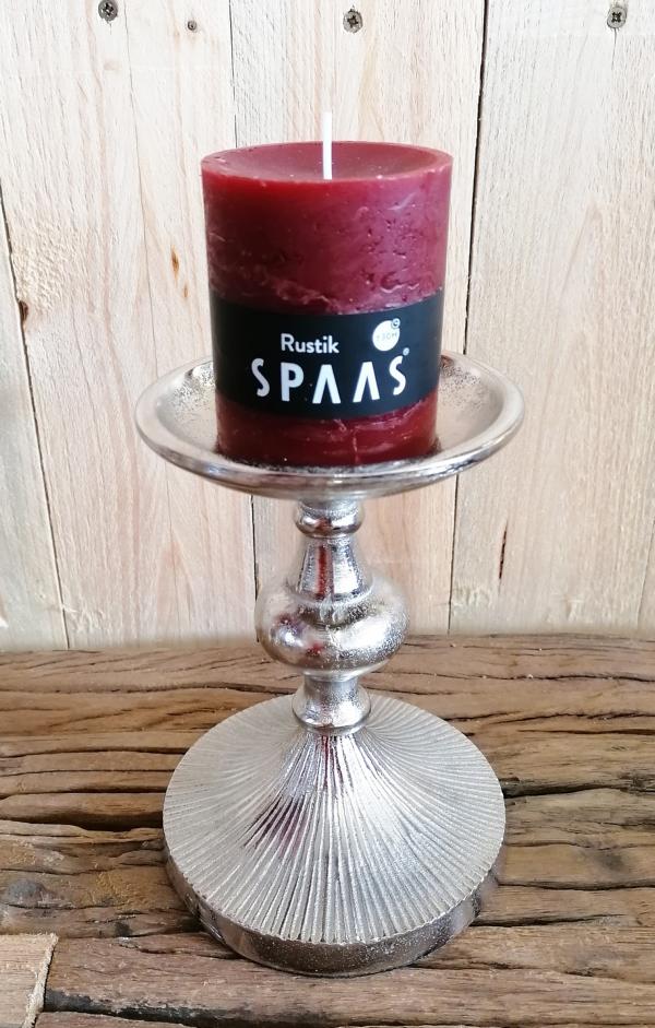 Kerzenst-nder-Silber-Stumpenkerze-Aluminium-MN-KS-8041-2