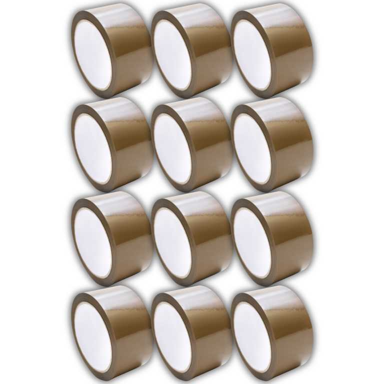 Paketklebeband Klebeband Packband Braun 66mx48mm 12 - 144 Rollen