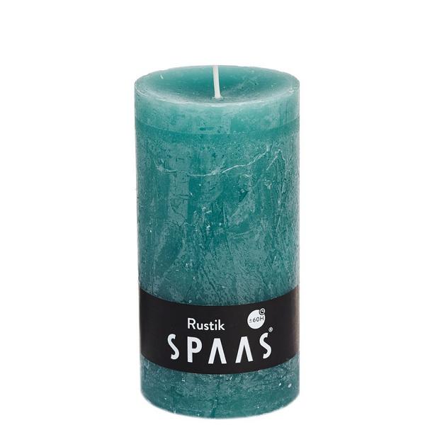Spaas_5411708157524_0633193-191_ProductPhoto_HRes_ListSearch_1 Stumpenkerze Grün Rustic 13x7 cm