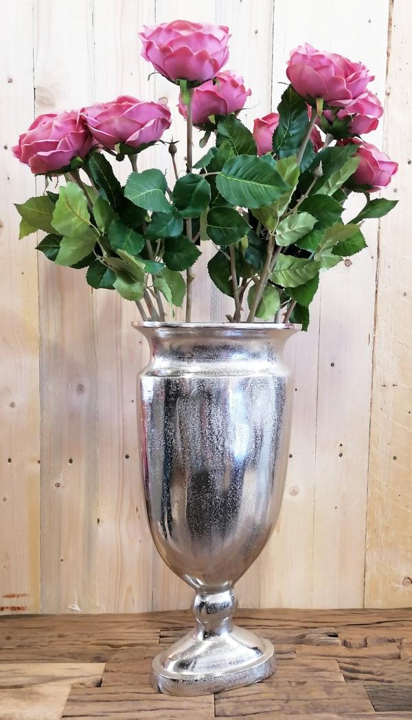 Vase Silber Oval 53 cm