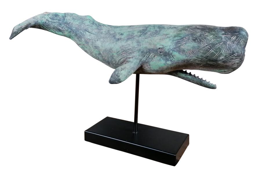Wal-Statue-Figur-Deko-Standfu-MN-MT-9015-3 Walf Figur als Deko auf Standfuß