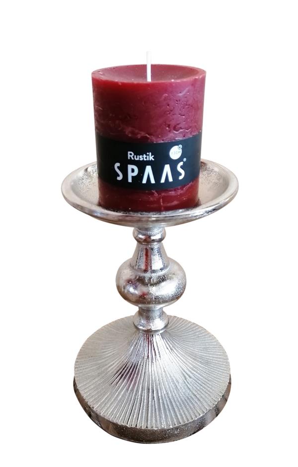 Kerzenstnder-Silber-Stumpenkerze-Aluminium-MN-KS-8041-2