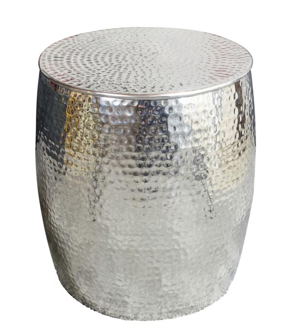 Couchtisch Aluminium Silber XL 42x42x47 cm