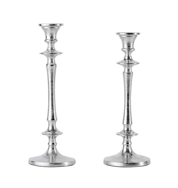 KATHRIN_BARNETZKE_Noll-191122-18 Kerzenständer Silber für Stabkerzen im 2er Set