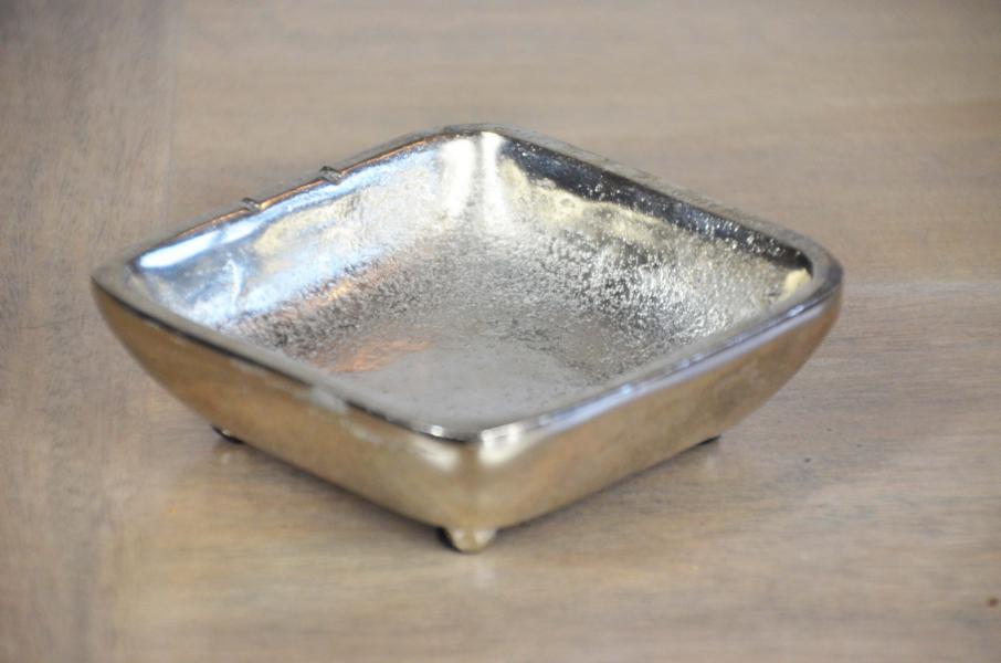 Schale Colmore Aluminium Eckig Silber