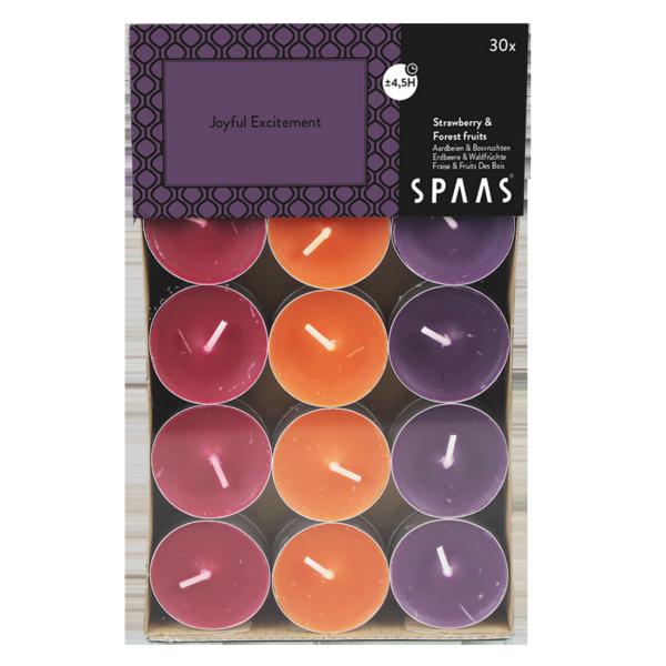 0338351-999_SQ_0 Teelichter Duft Erdbeere & Waldfrüchte 30 Stück 4,5 h