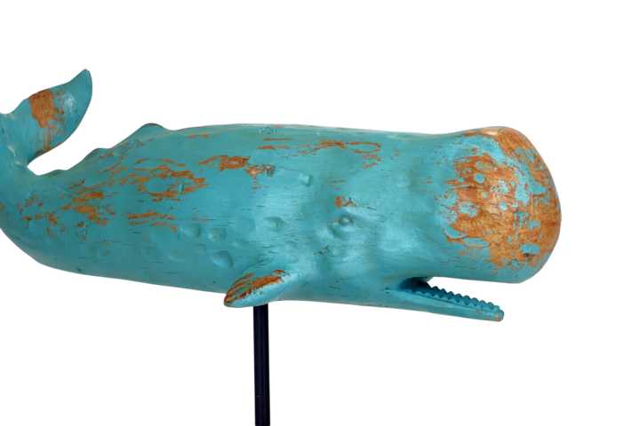 Wal-Maritime-Dekofigur-12 Wal Deko Figur auf Standfuss