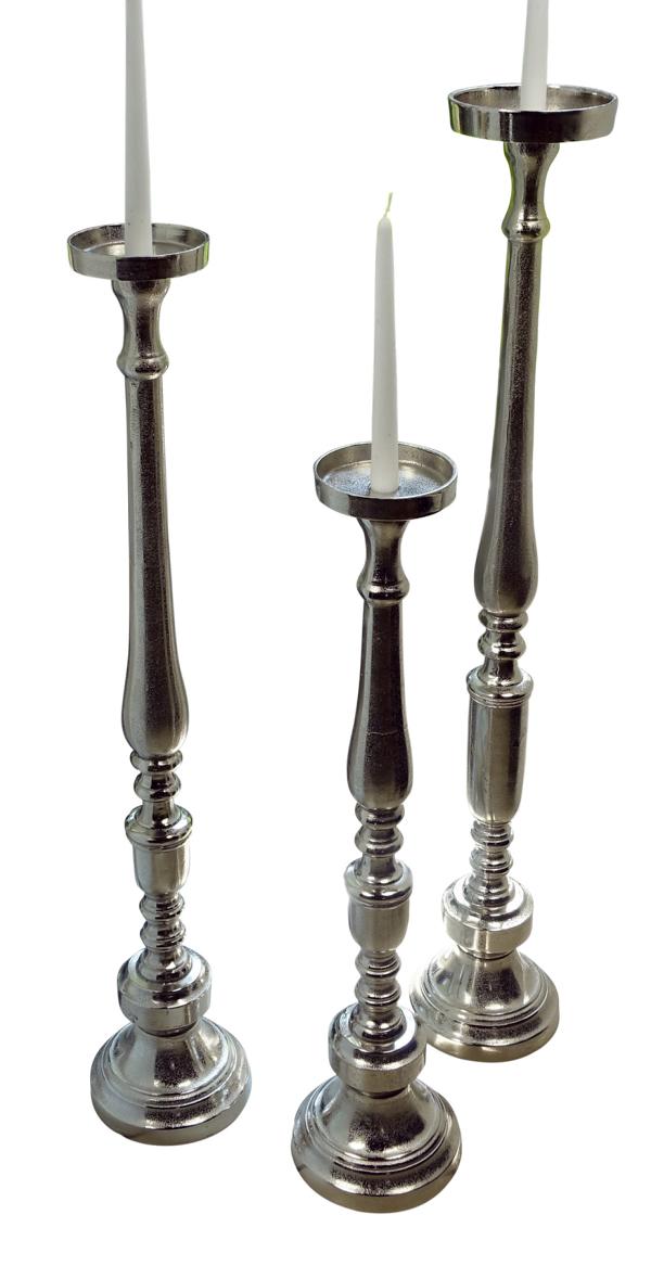 Kerzenstnder-XXL-Silber-Aluminium-MN-KS-8007-8008-8009-3