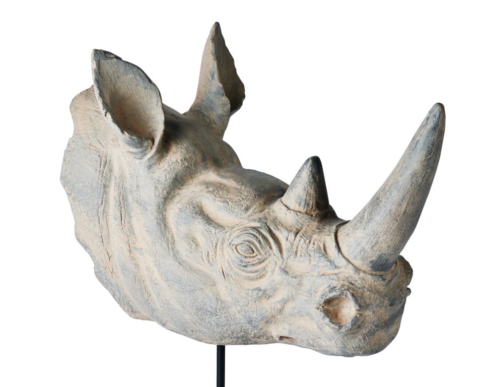Nashorn-6 Nashorn moderne Deko-Statue