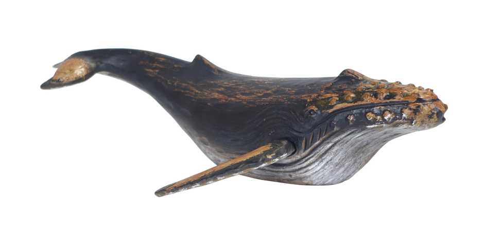 Wal Deko Figur aus Polyresin
