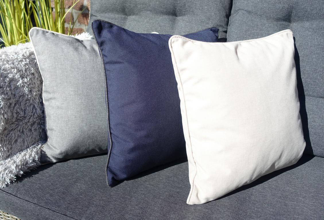 Kissen-Outddor-Olefin-von-MichaelNoll-7ASKIPpVCgTK1r Kissen Outdoor Dunkelblau Anthrazit Premium-Qualität 45x45 cm