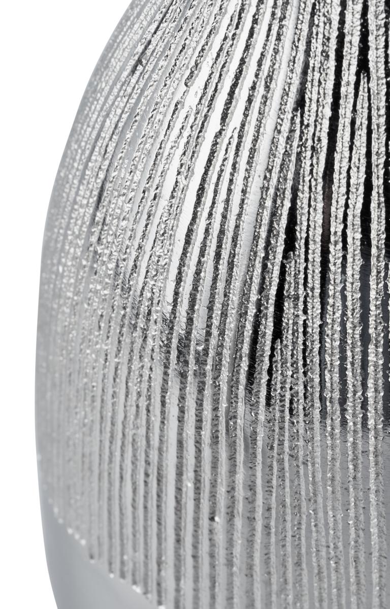 Vasen-3er-Set-07 Moderne Vasen 3er Set aus Metall in der Farbe Silber