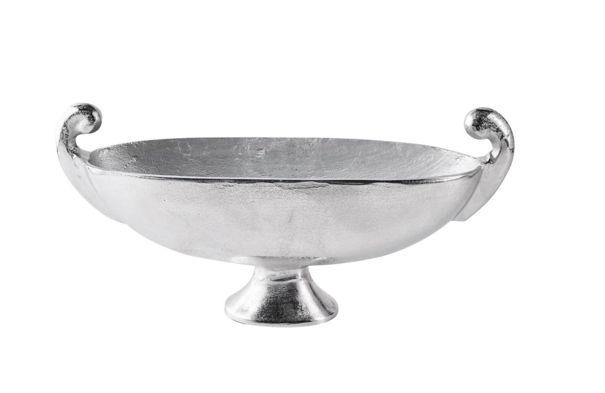 Schale_oval_01_b_1 Schale / Dekoschale Silber aus Metall (Aluminium)