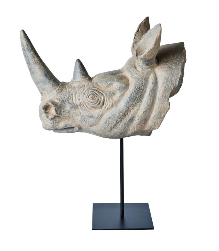 Nashorn-3 Nashorn moderne Deko-Statue
