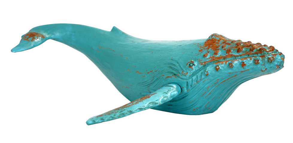 Wal-Maritime-Dekofigur-1 Wal Deko Figur aus Polyresin