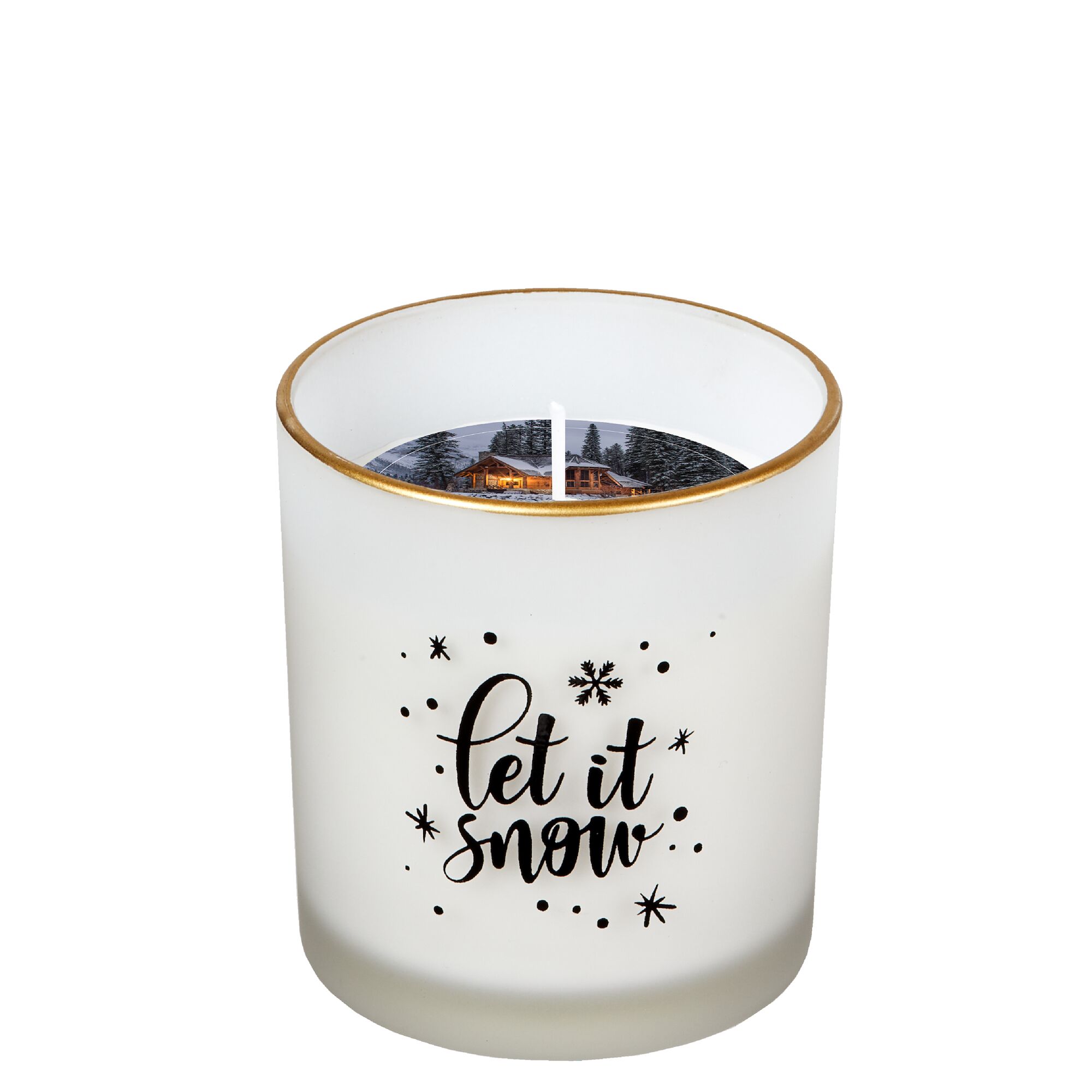 Duftkerze in Glas "Let It Snow"