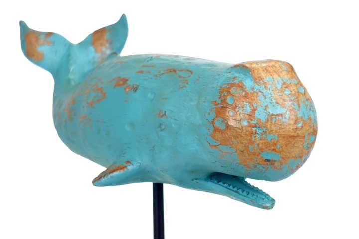 Wal-Maritime-Dekofigur-14 Wal Deko Figur auf Standfuss