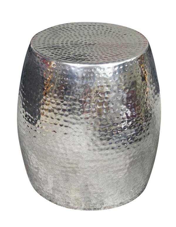 Couchtisch Aluminium Silber 40 cm