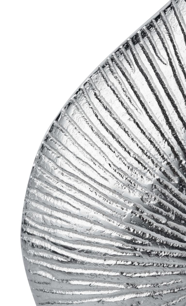 Vase-geriffelt-klein-06 Vase Silber aus Metall