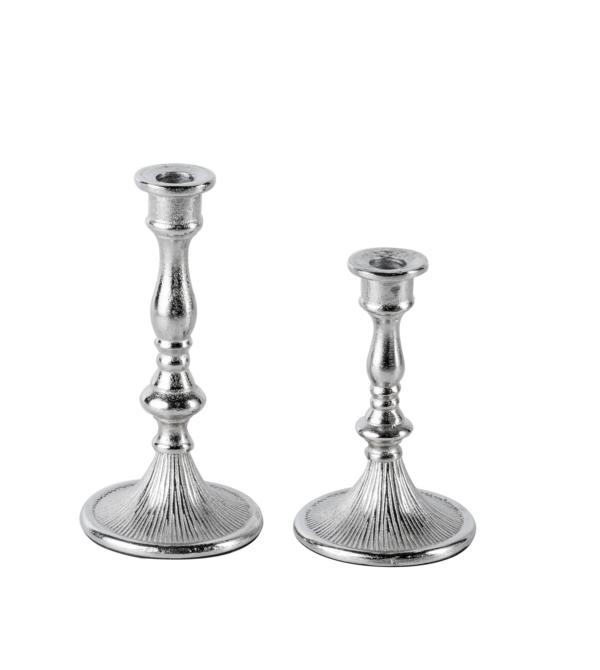 KATHRIN_BARNETZKE_Noll-191122-83 Kerzenständer Silber 2er Set aus Metall