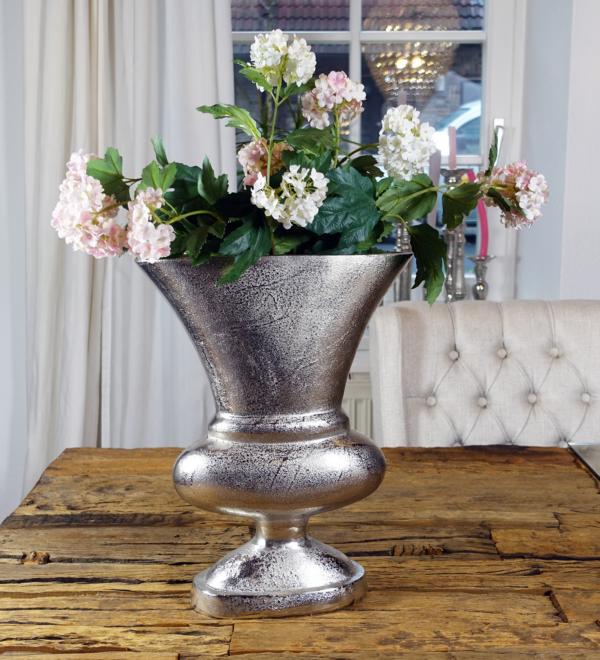 Vase-Aluminium-Silber-37-cm-MN-VA-1010-3 Vase Aluminium Silber L 37 cm