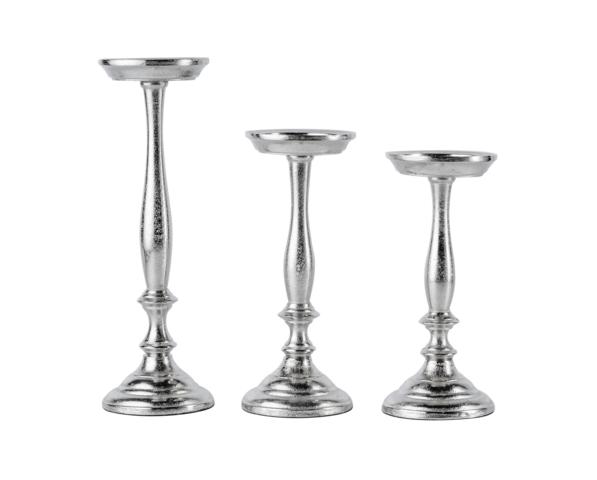 KATHRIN_BARNETZKE_Noll-191122-56 Kerzenständer Silber aus Metall (Aluminium)