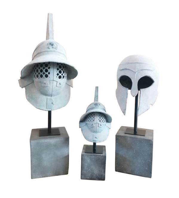 Helm-Statue-Dekoration-Polyresin-MN-CH-4101-8_1 Helm Deko Dekoration Gladiatoren Römer