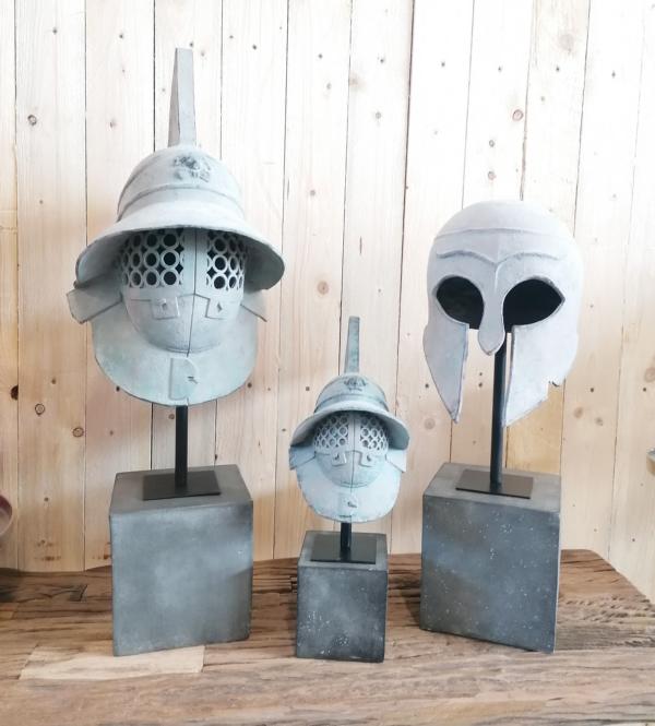 Helm-Statue-Dekoration-Polyresin-MN-CH-4101-8 Helm Deko Dekoration Gladiatoren Römer