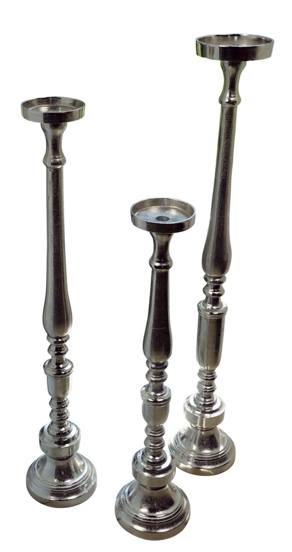 Kerzenstnder-XXL-Silber-Aluminium-MN-KS-8007-8008-8009-1