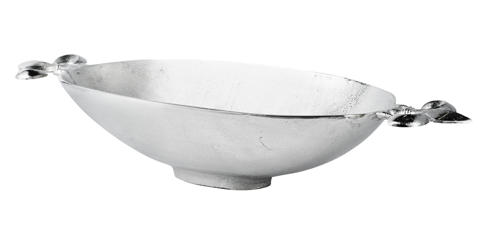 Schale_Lilie_oval_03_1 Schale Lilie oval tief in der Farbe Silber aus Metall