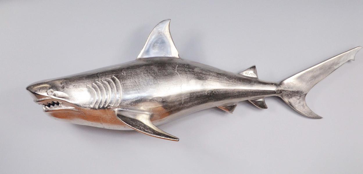 Hai-5 Hai Wanddeko Wanddekoration Silber Aluminium Metall