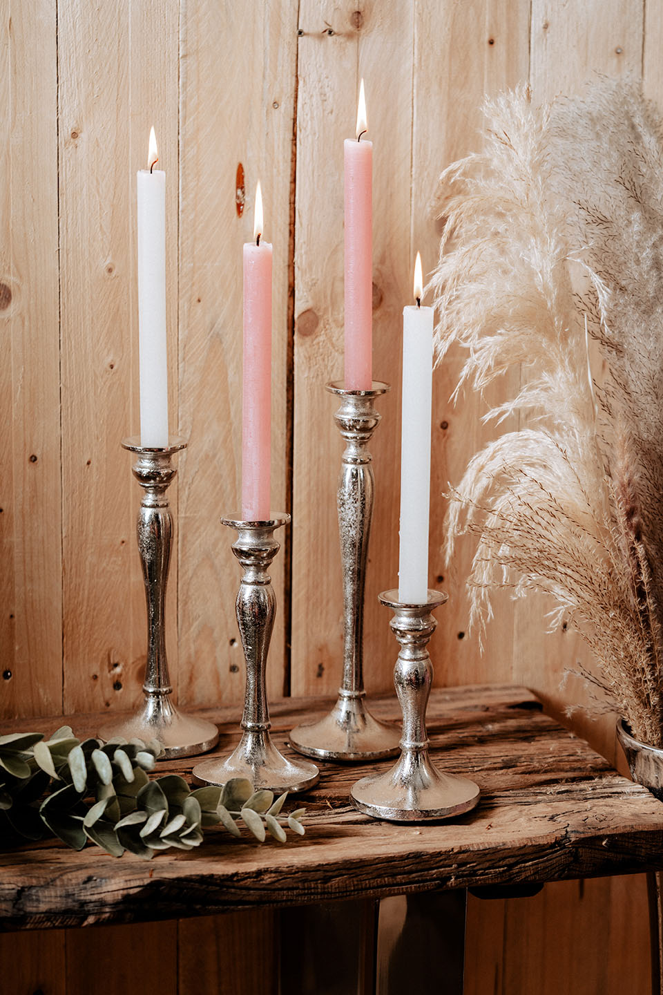 KATHRIN_BARNETZKE_Noll-19112022-Ambiente-51 Kerzenständer Silber 4er Set aus Metall