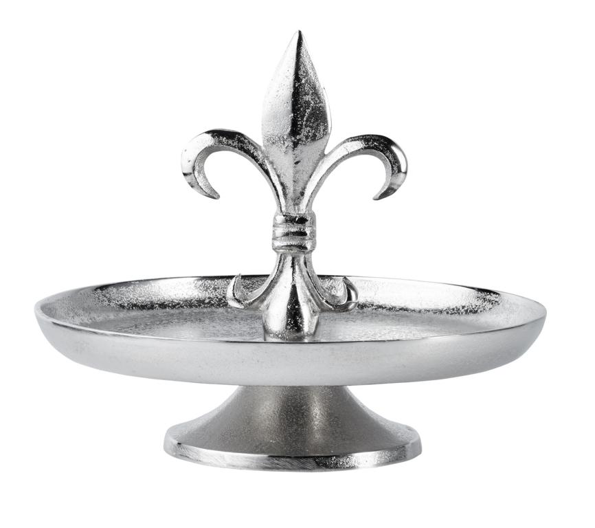 Etagere-Lilie-klein-02 Etagere Lilie aus Metall in Silber
